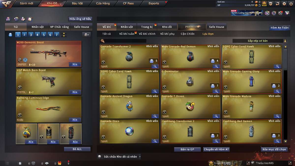 shop acc cf uy tin gia re